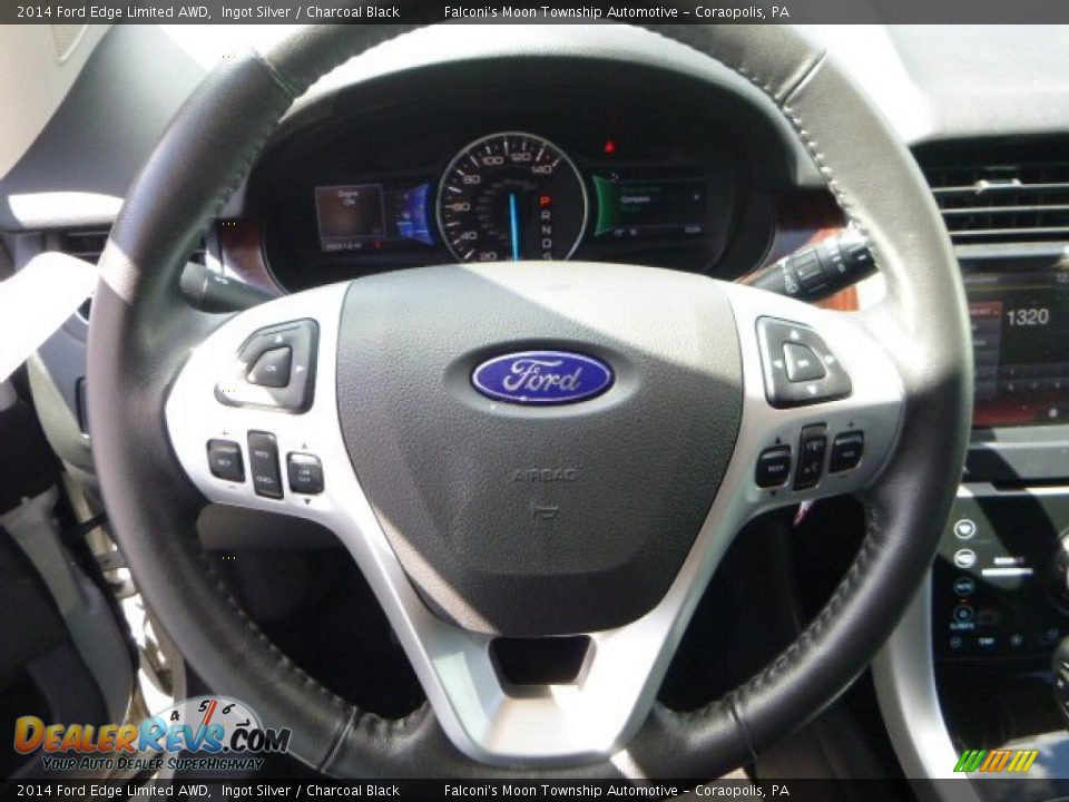 2014 Ford Edge Limited AWD Ingot Silver / Charcoal Black Photo #21
