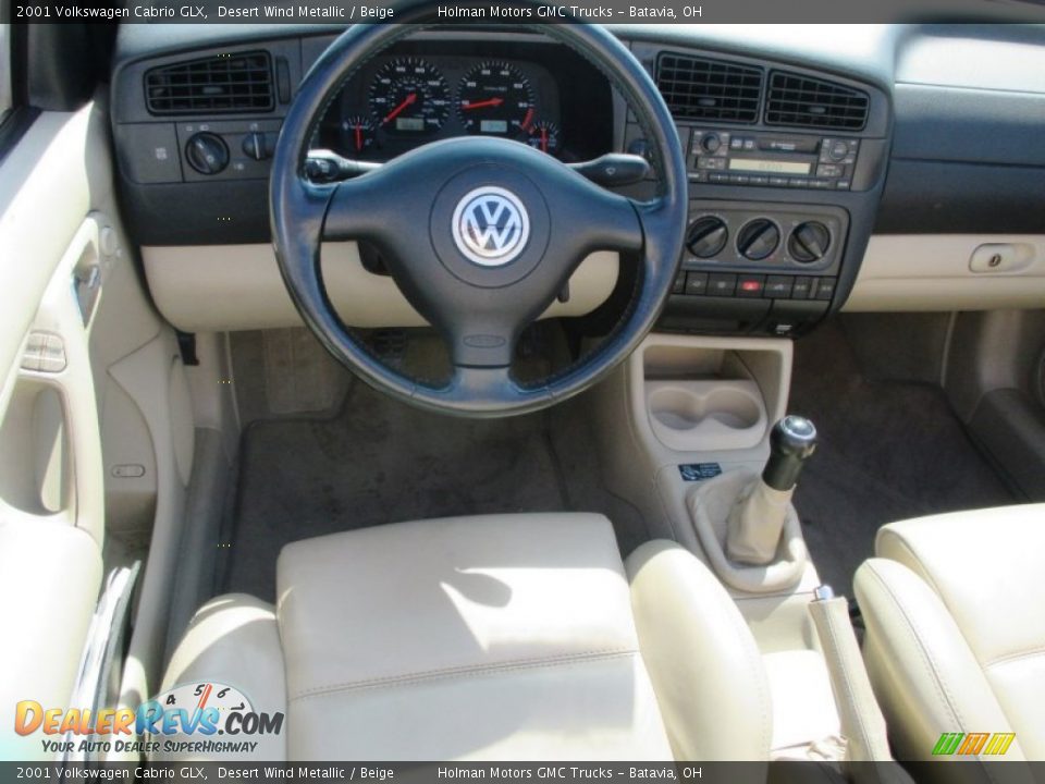 2001 Volkswagen Cabrio GLX Desert Wind Metallic / Beige Photo #15