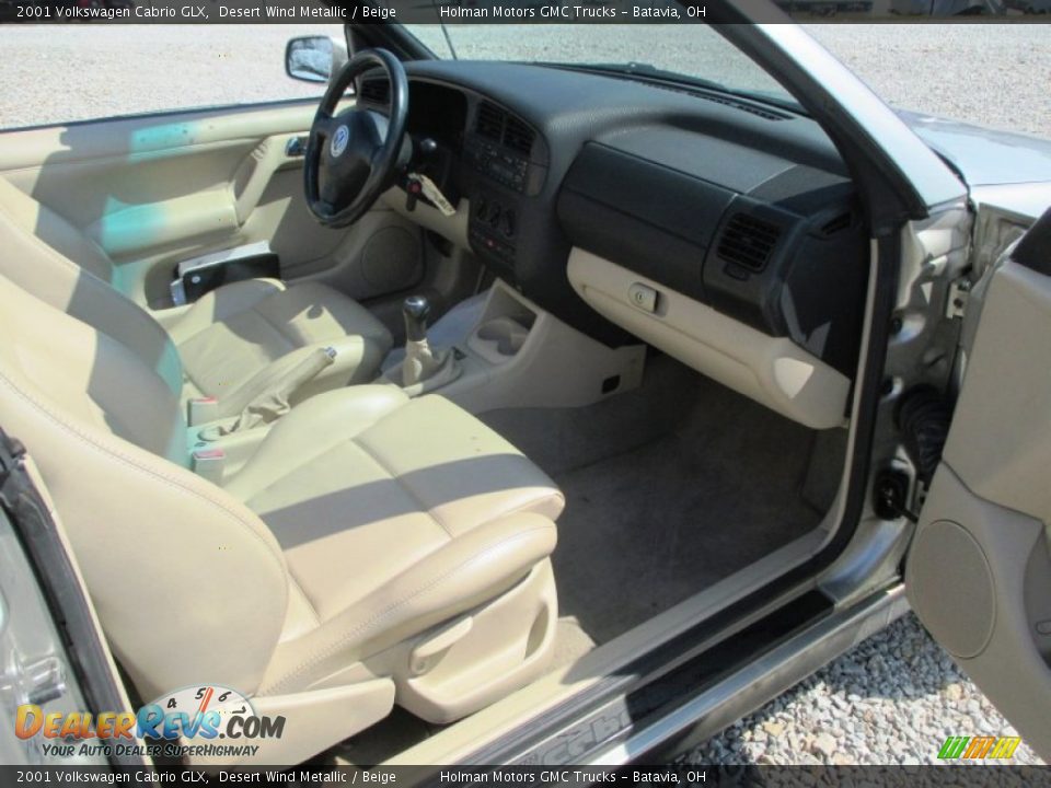 2001 Volkswagen Cabrio GLX Desert Wind Metallic / Beige Photo #21