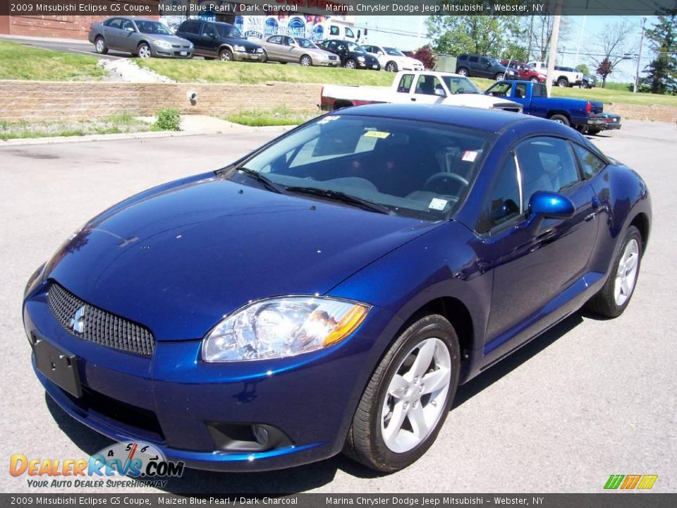 2009 Mitsubishi Eclipse GS Coupe Maizen Blue Pearl / Dark Charcoal Photo #1
