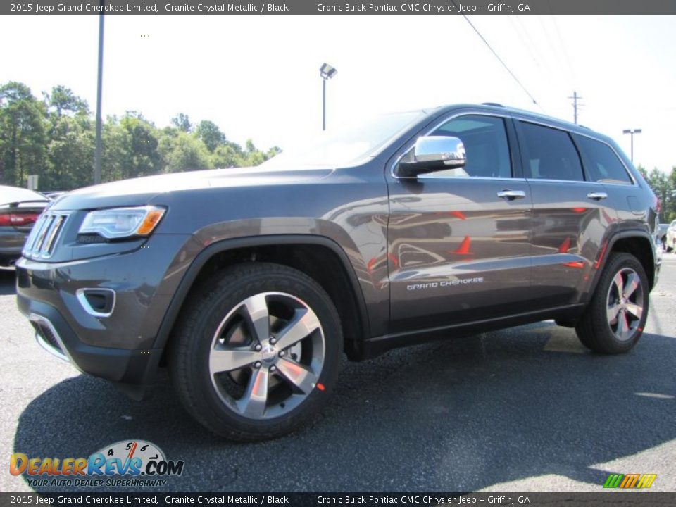 2015 Jeep Grand Cherokee Limited Granite Crystal Metallic / Black Photo #3