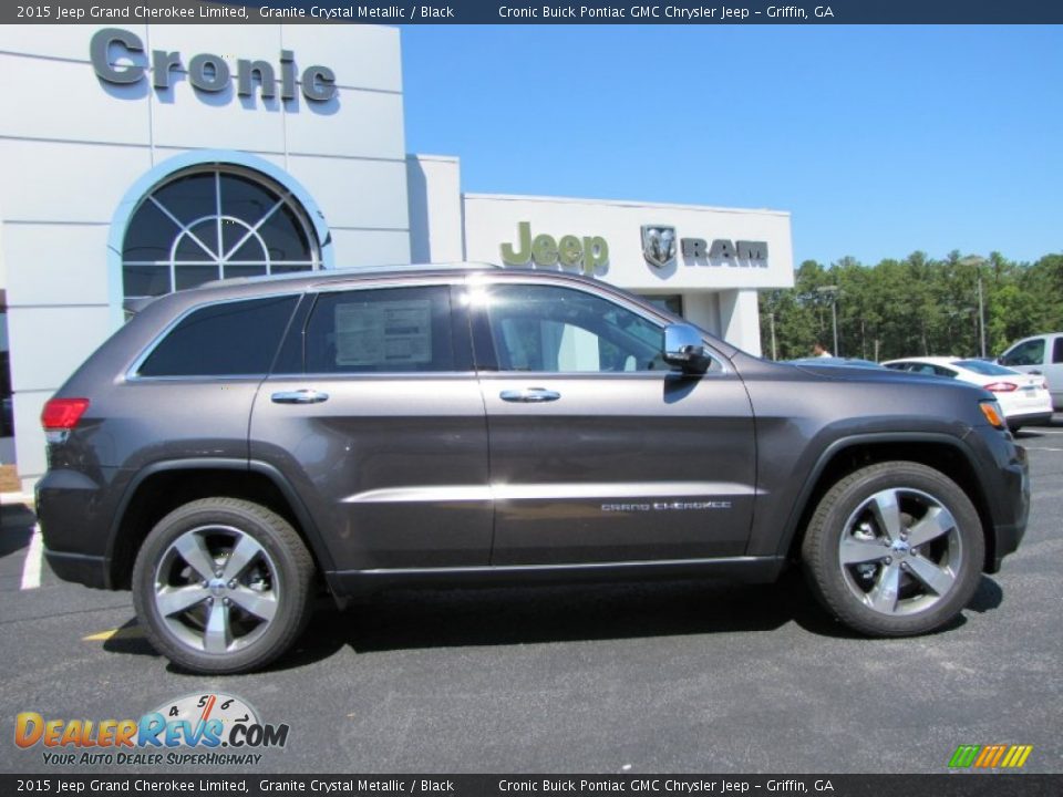 2015 Jeep Grand Cherokee Limited Granite Crystal Metallic / Black Photo #8