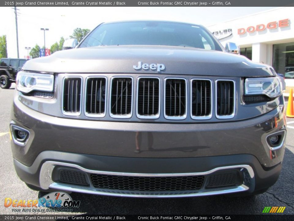 2015 Jeep Grand Cherokee Limited Granite Crystal Metallic / Black Photo #10