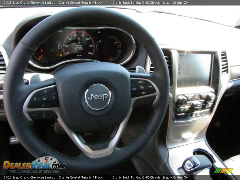 2015 Jeep Grand Cherokee Limited Granite Crystal Metallic / Black Photo #12