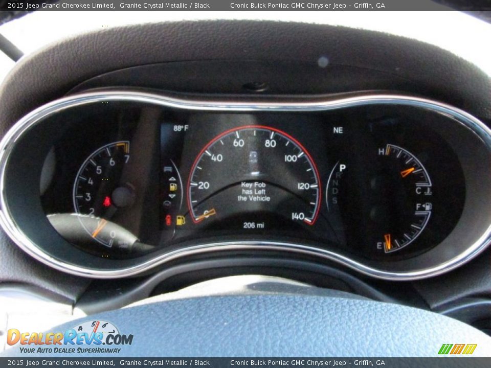 2015 Jeep Grand Cherokee Limited Granite Crystal Metallic / Black Photo #15