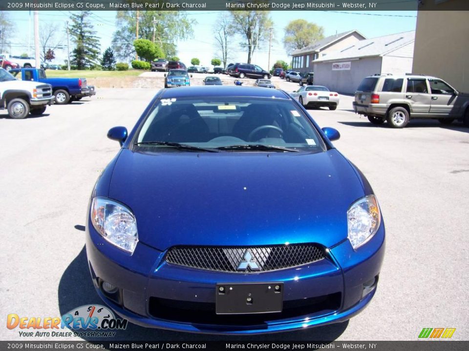 2009 Mitsubishi Eclipse GS Coupe Maizen Blue Pearl / Dark Charcoal Photo #13