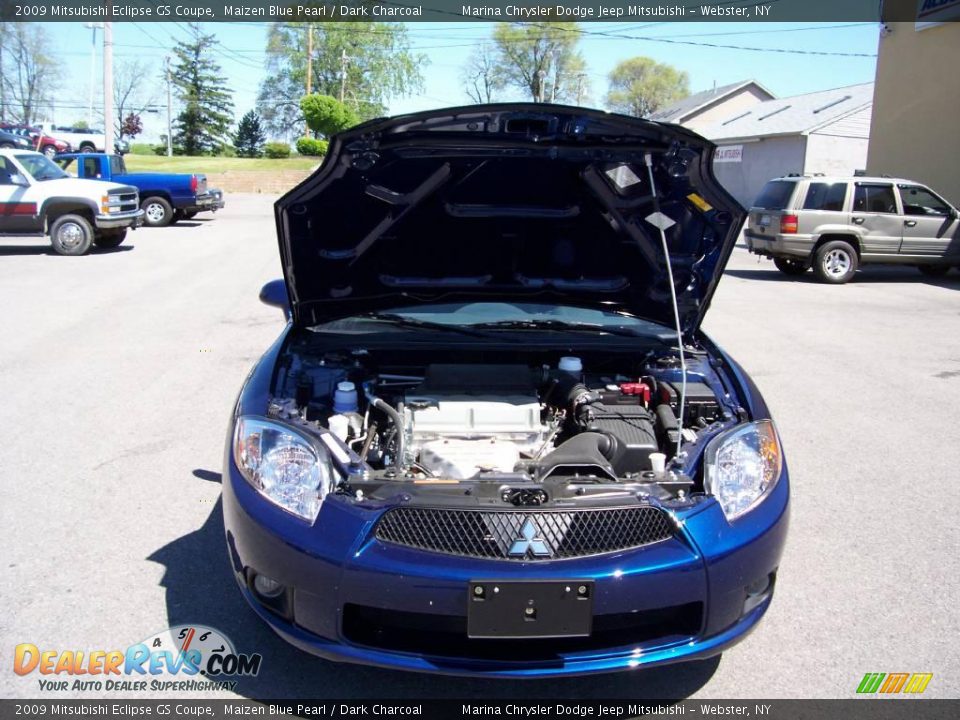2009 Mitsubishi Eclipse GS Coupe Maizen Blue Pearl / Dark Charcoal Photo #14