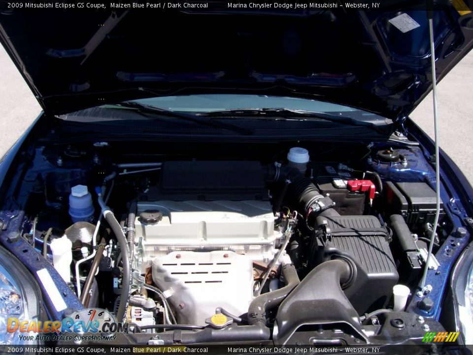 2009 Mitsubishi Eclipse GS Coupe Maizen Blue Pearl / Dark Charcoal Photo #15