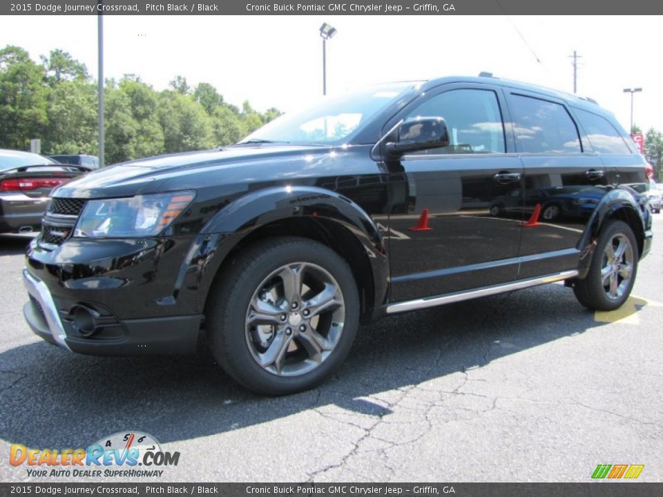 2015 Dodge Journey Crossroad Pitch Black / Black Photo #3
