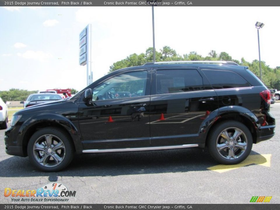 2015 Dodge Journey Crossroad Pitch Black / Black Photo #4