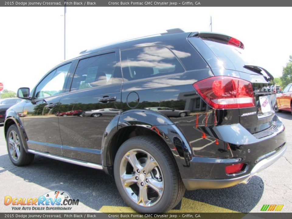 2015 Dodge Journey Crossroad Pitch Black / Black Photo #5