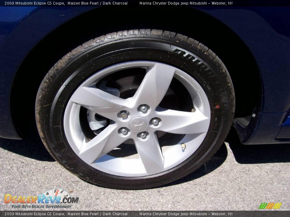 2009 Mitsubishi Eclipse GS Coupe Maizen Blue Pearl / Dark Charcoal Photo #21