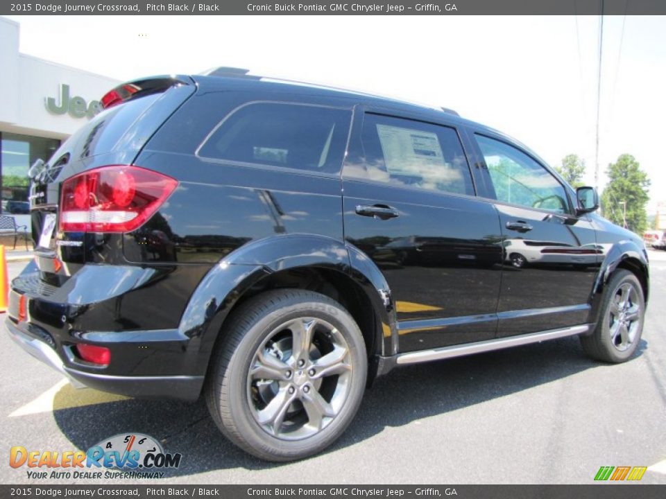 2015 Dodge Journey Crossroad Pitch Black / Black Photo #7