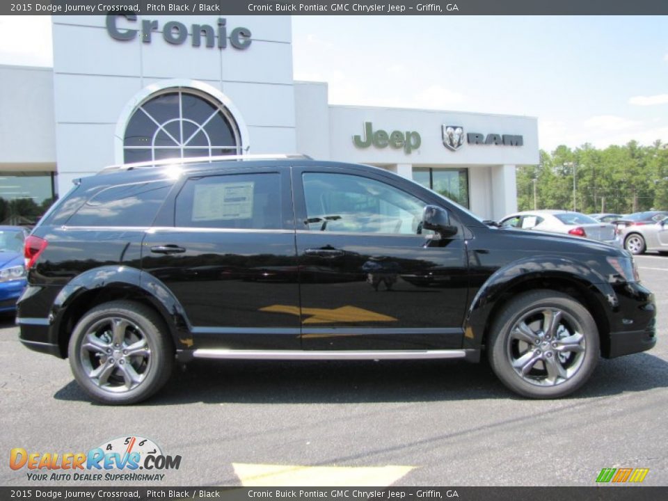 2015 Dodge Journey Crossroad Pitch Black / Black Photo #8