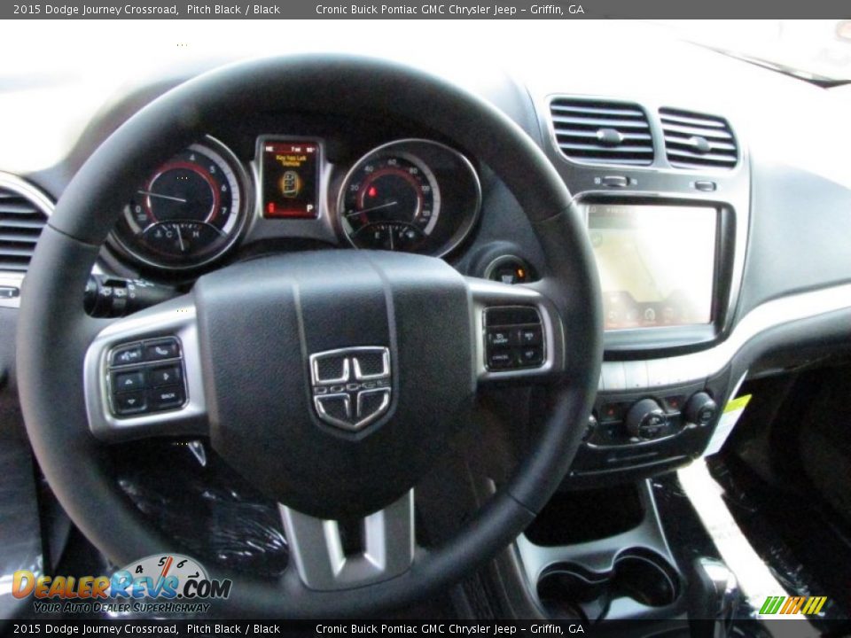 2015 Dodge Journey Crossroad Pitch Black / Black Photo #10