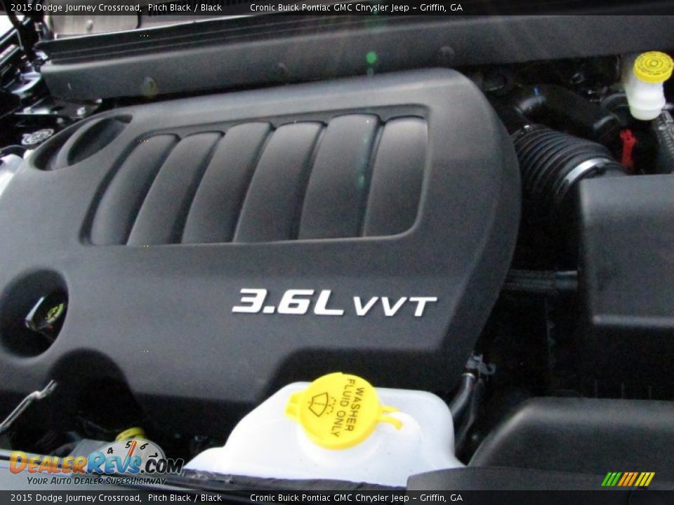 2015 Dodge Journey Crossroad Pitch Black / Black Photo #12