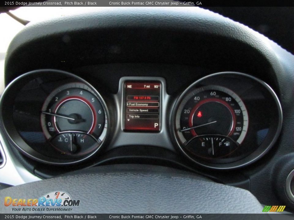 2015 Dodge Journey Crossroad Pitch Black / Black Photo #13