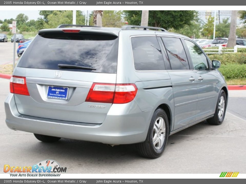 2005 Honda Odyssey EX-L Ocean Mist Metallic / Gray Photo #9