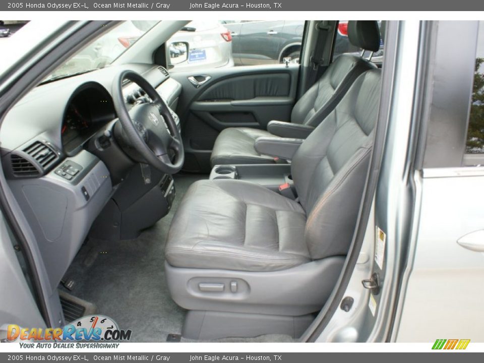 Gray Interior - 2005 Honda Odyssey EX-L Photo #12