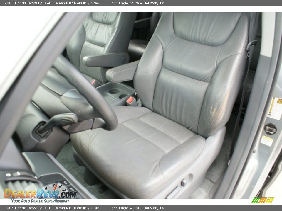 2005 Honda Odyssey EX-L Ocean Mist Metallic / Gray Photo #13