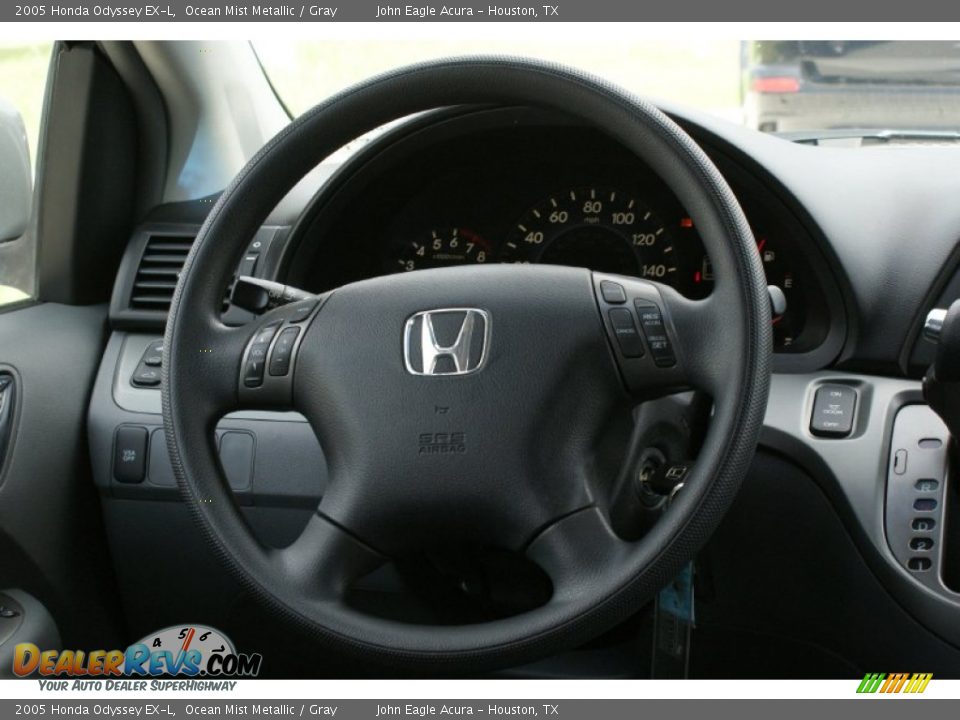 2005 Honda Odyssey EX-L Ocean Mist Metallic / Gray Photo #29