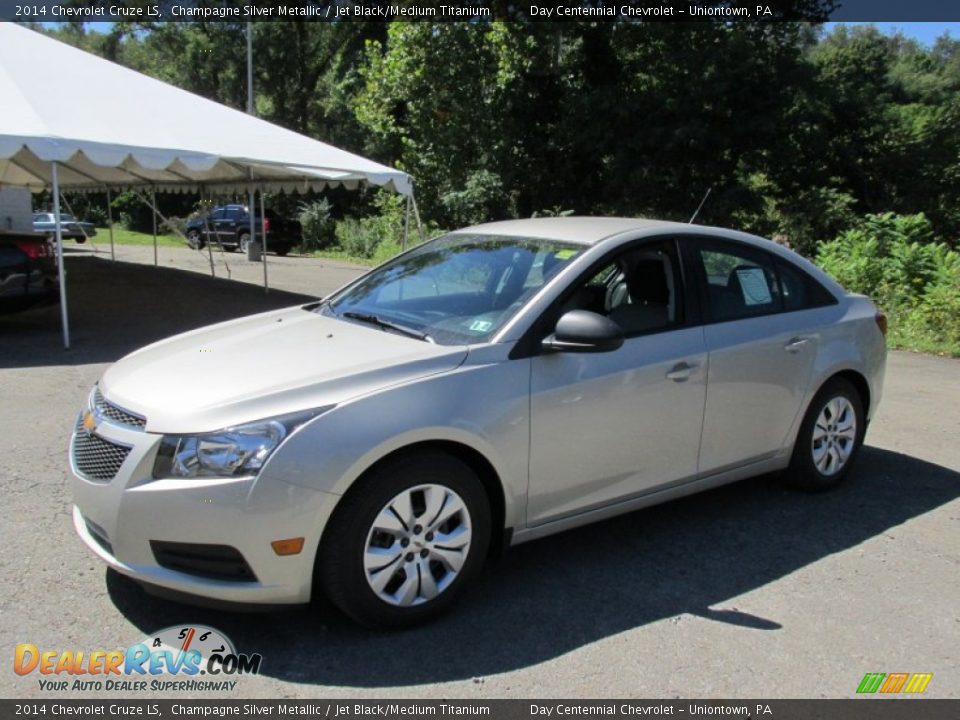 2014 Chevrolet Cruze LS Champagne Silver Metallic / Jet Black/Medium Titanium Photo #1
