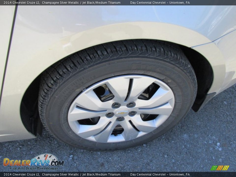 2014 Chevrolet Cruze LS Champagne Silver Metallic / Jet Black/Medium Titanium Photo #3