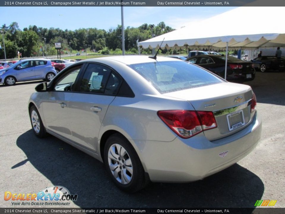 2014 Chevrolet Cruze LS Champagne Silver Metallic / Jet Black/Medium Titanium Photo #4