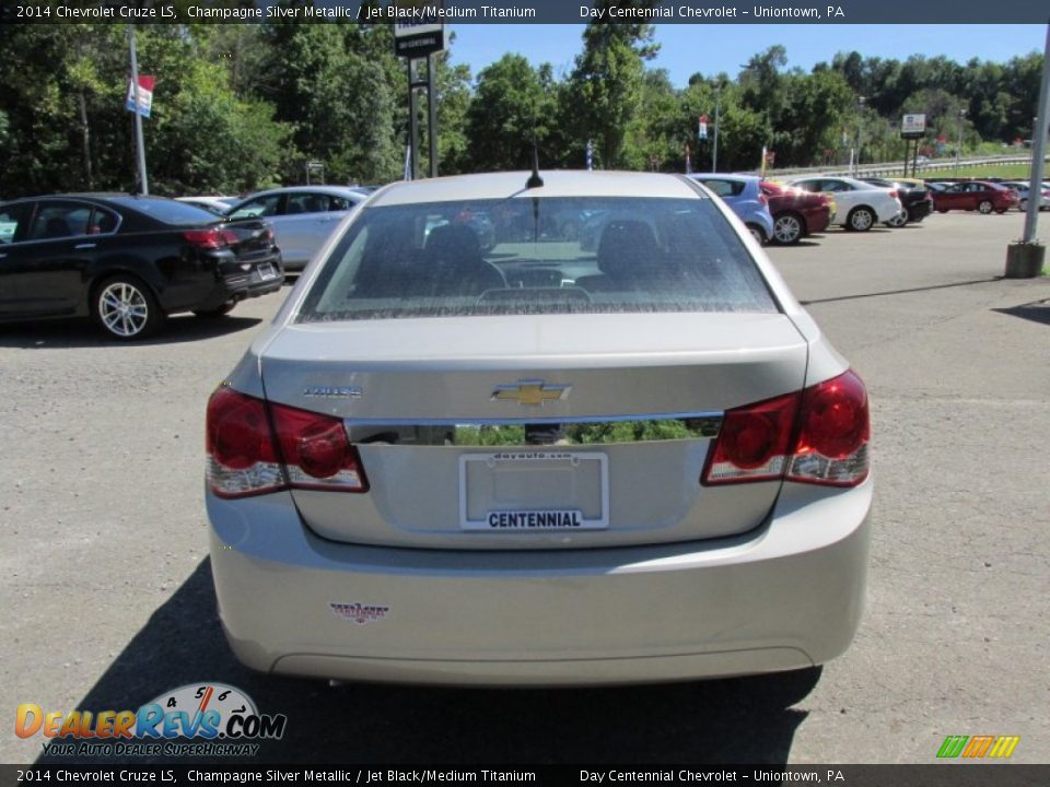 2014 Chevrolet Cruze LS Champagne Silver Metallic / Jet Black/Medium Titanium Photo #5