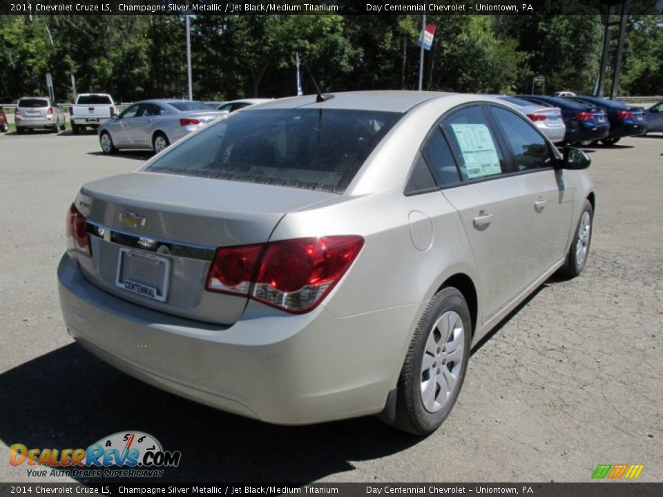 2014 Chevrolet Cruze LS Champagne Silver Metallic / Jet Black/Medium Titanium Photo #6