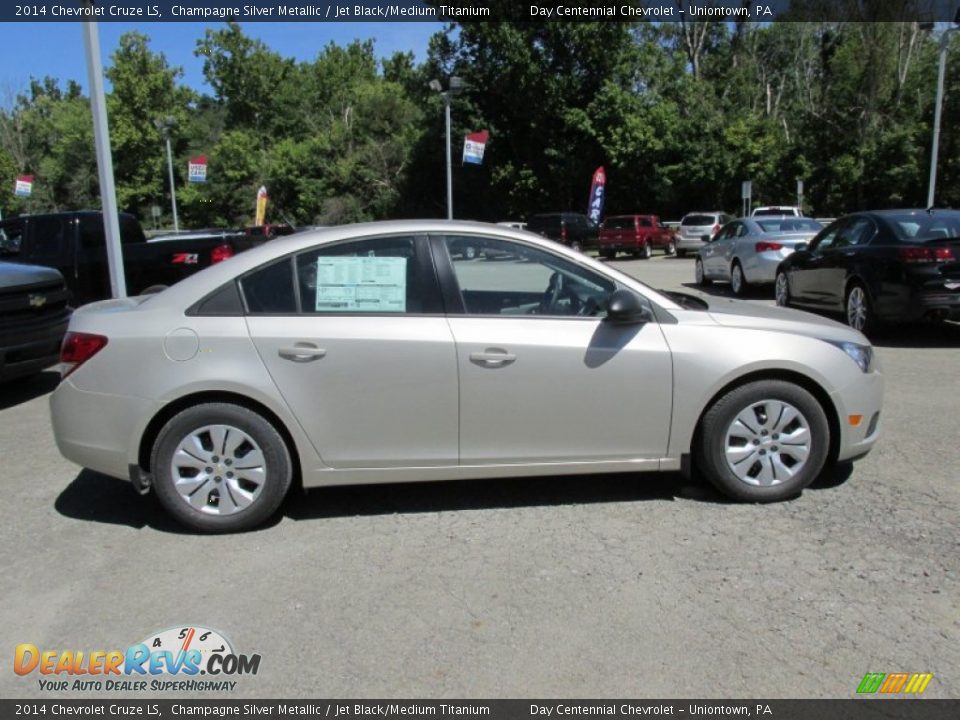 2014 Chevrolet Cruze LS Champagne Silver Metallic / Jet Black/Medium Titanium Photo #7