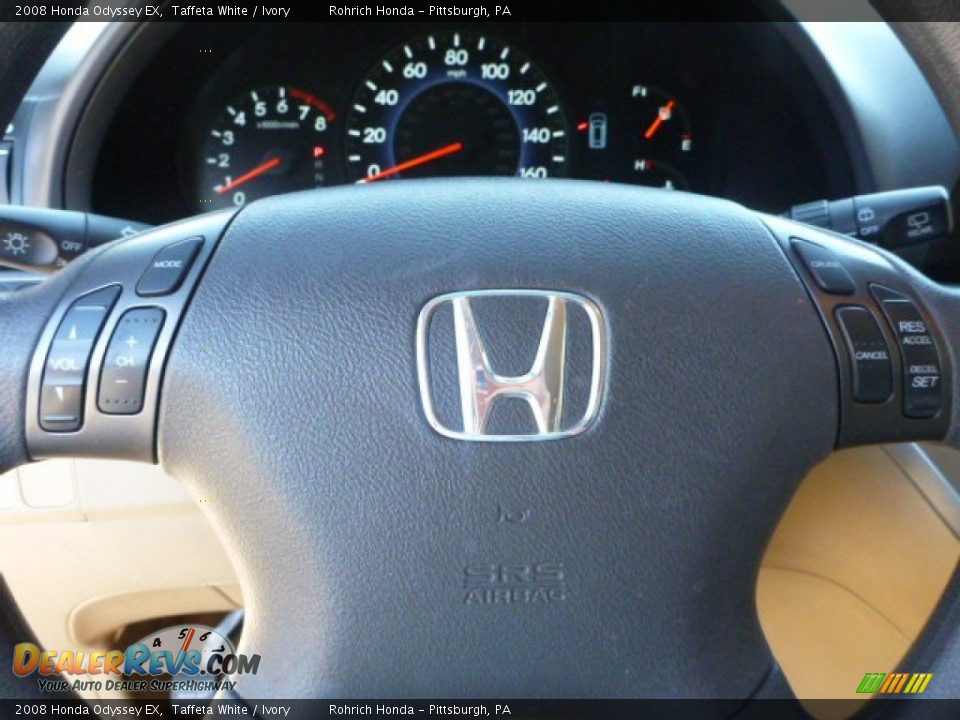 2008 Honda Odyssey EX Taffeta White / Ivory Photo #22