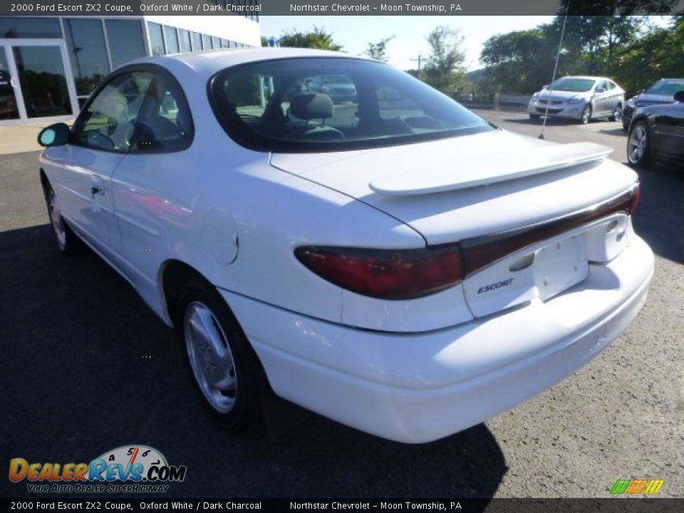 2000 Ford Escort ZX2 Coupe Oxford White / Dark Charcoal Photo #2