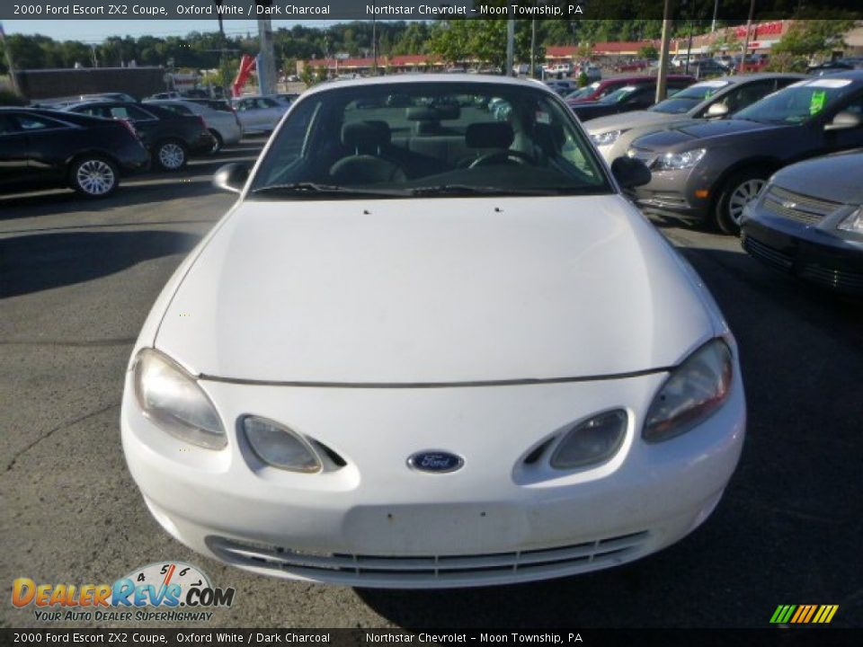2000 Ford Escort ZX2 Coupe Oxford White / Dark Charcoal Photo #6