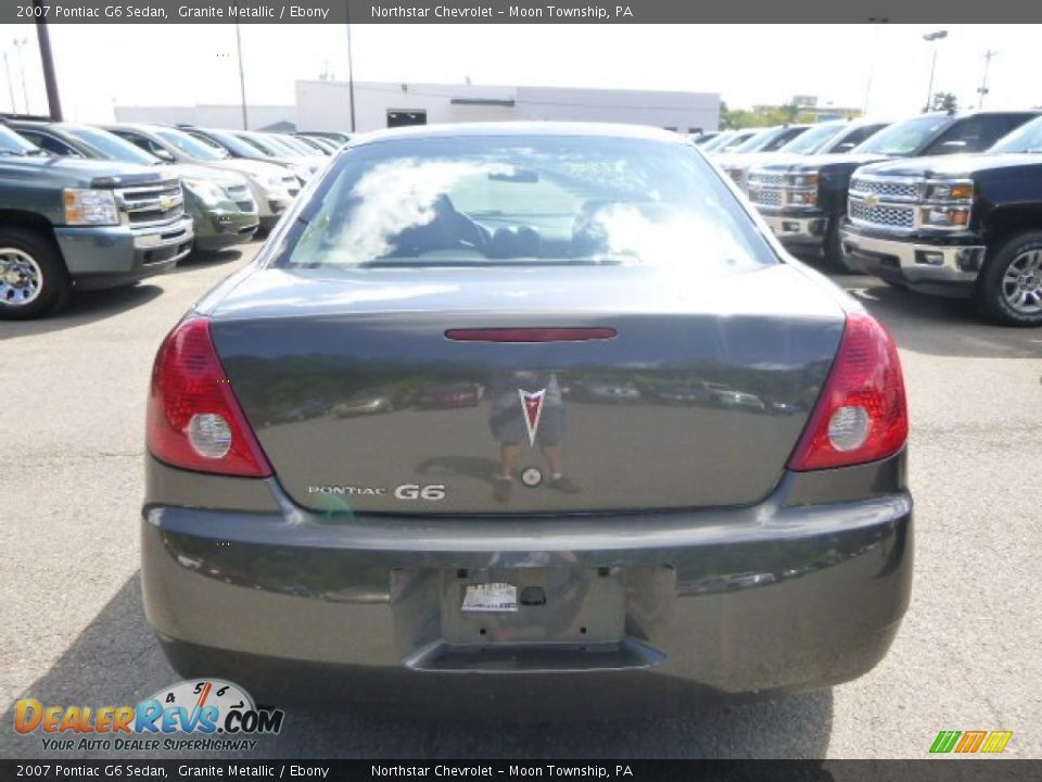 2007 Pontiac G6 Sedan Granite Metallic / Ebony Photo #3