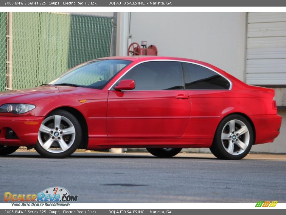 2005 BMW 3 Series 325i Coupe Electric Red / Black Photo #3