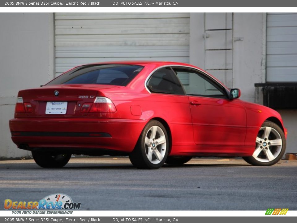 2005 BMW 3 Series 325i Coupe Electric Red / Black Photo #4