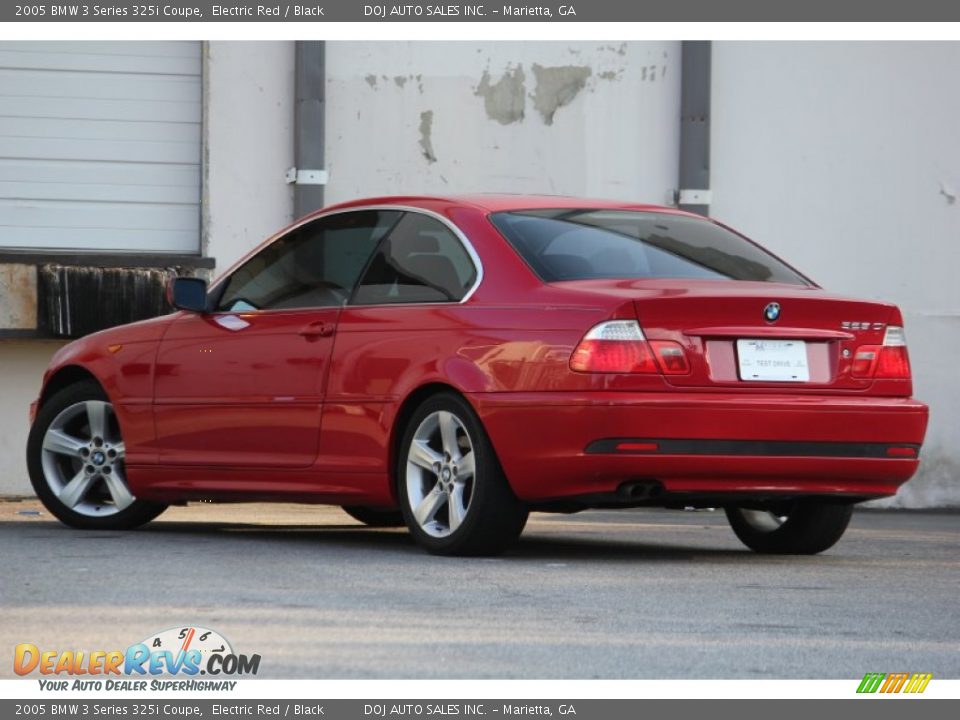 2005 BMW 3 Series 325i Coupe Electric Red / Black Photo #5