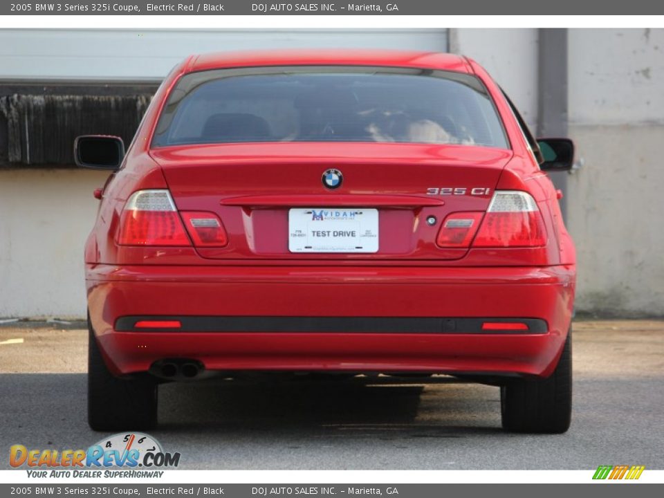 2005 BMW 3 Series 325i Coupe Electric Red / Black Photo #7
