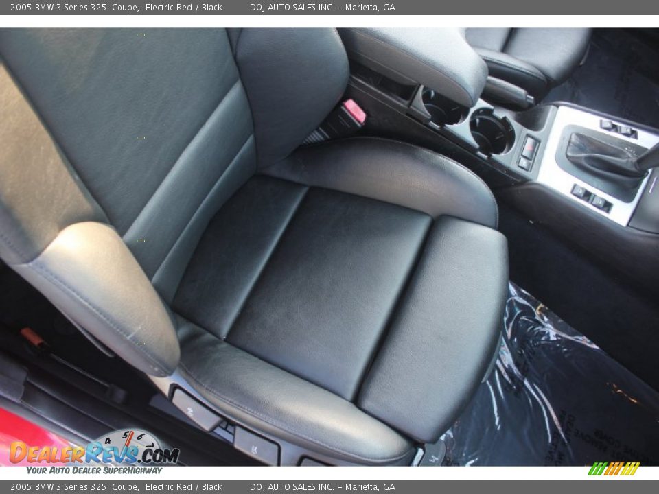 2005 BMW 3 Series 325i Coupe Electric Red / Black Photo #10