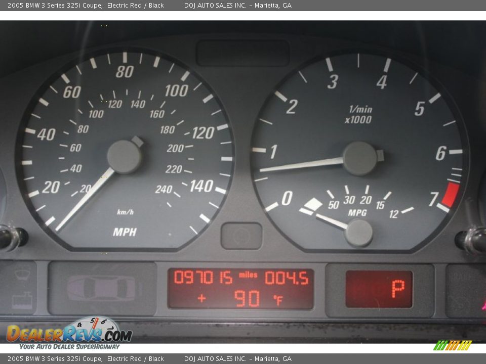 2005 BMW 3 Series 325i Coupe Gauges Photo #17