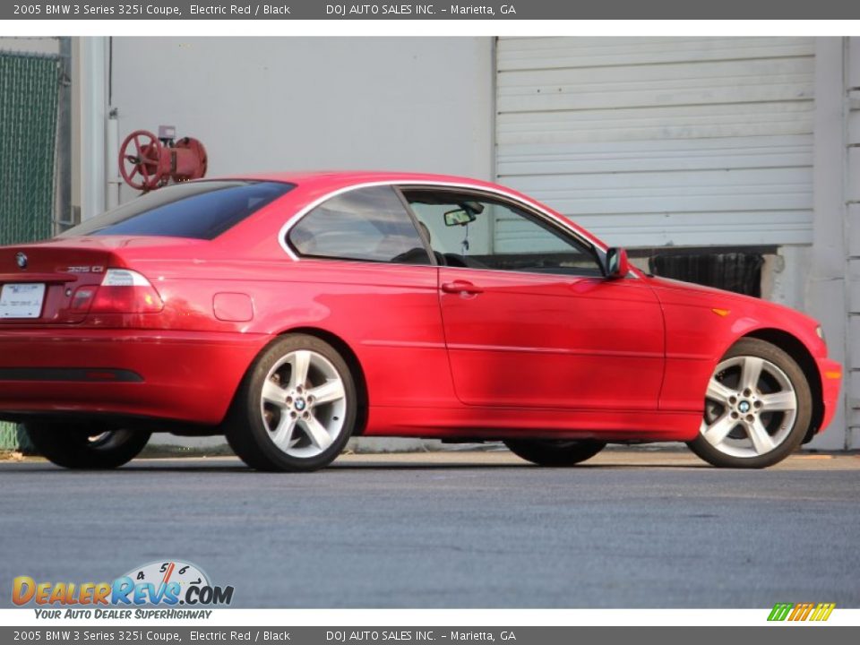 2005 BMW 3 Series 325i Coupe Electric Red / Black Photo #19