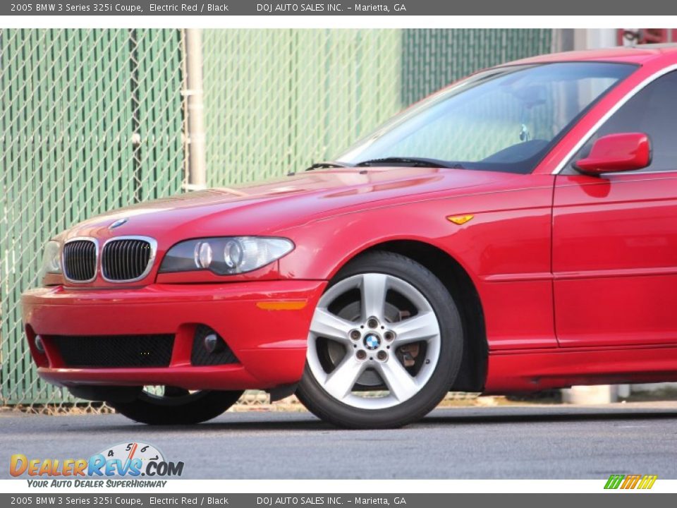 2005 BMW 3 Series 325i Coupe Electric Red / Black Photo #23