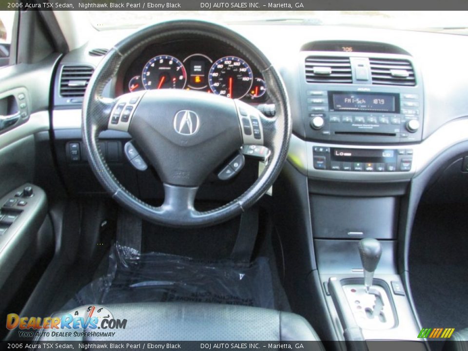 2006 Acura TSX Sedan Nighthawk Black Pearl / Ebony Black Photo #10