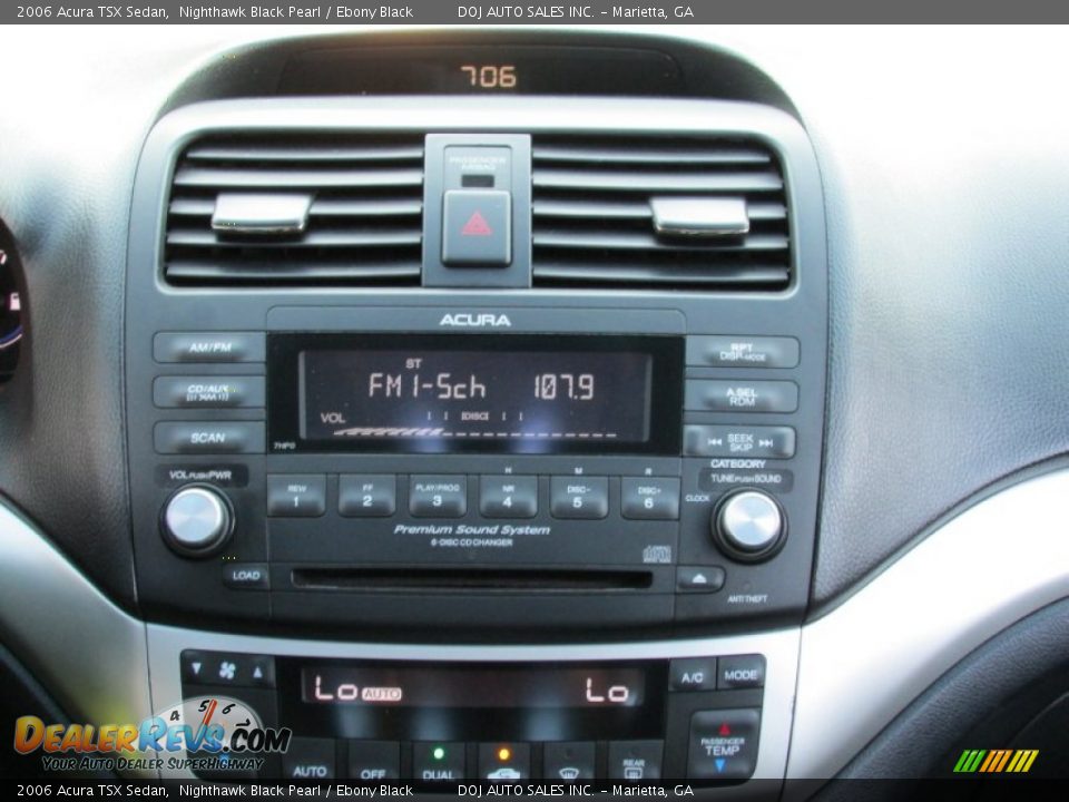 2006 Acura TSX Sedan Nighthawk Black Pearl / Ebony Black Photo #13