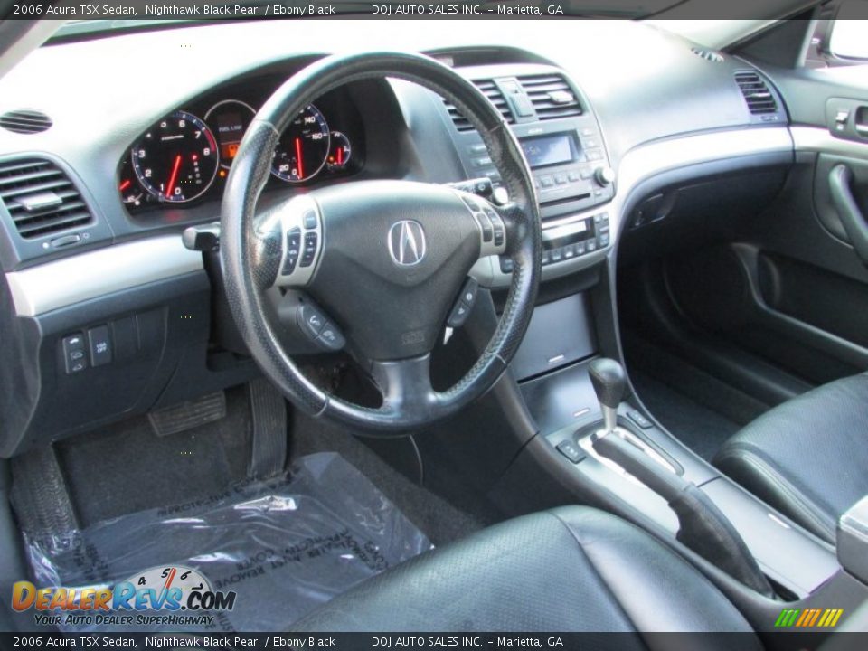 2006 Acura TSX Sedan Nighthawk Black Pearl / Ebony Black Photo #29