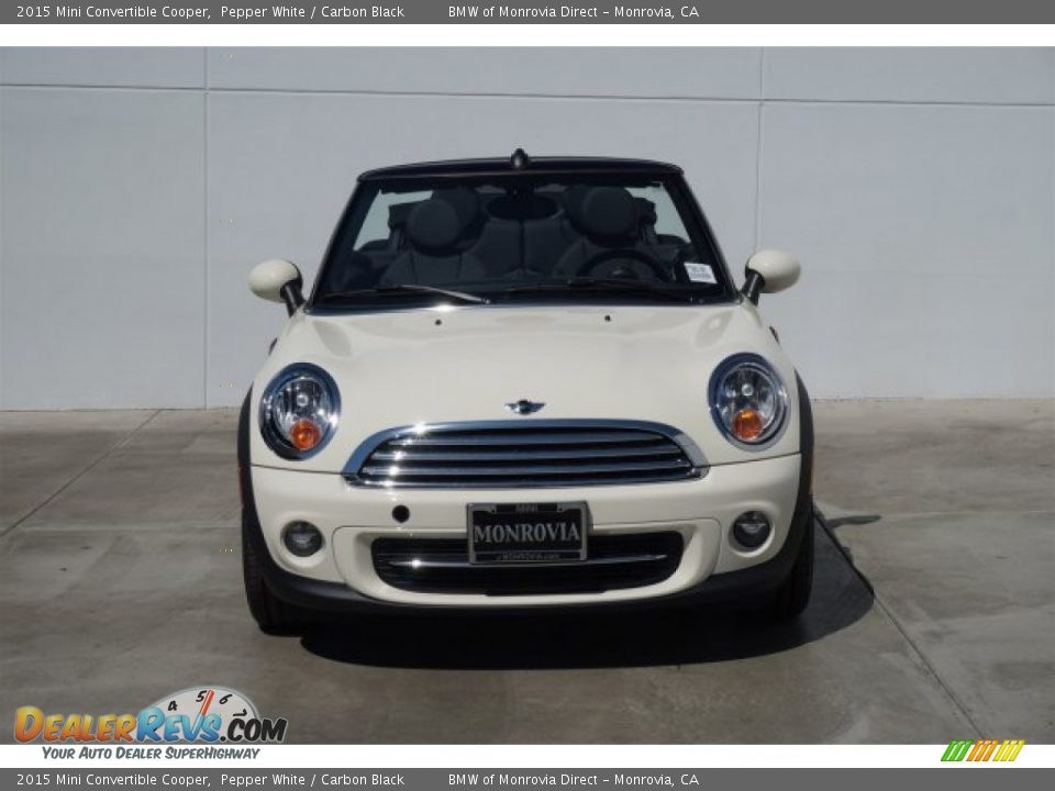 2015 Mini Convertible Cooper Pepper White / Carbon Black Photo #3