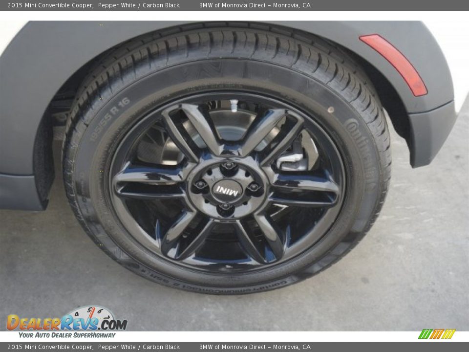 2015 Mini Convertible Cooper Pepper White / Carbon Black Photo #4