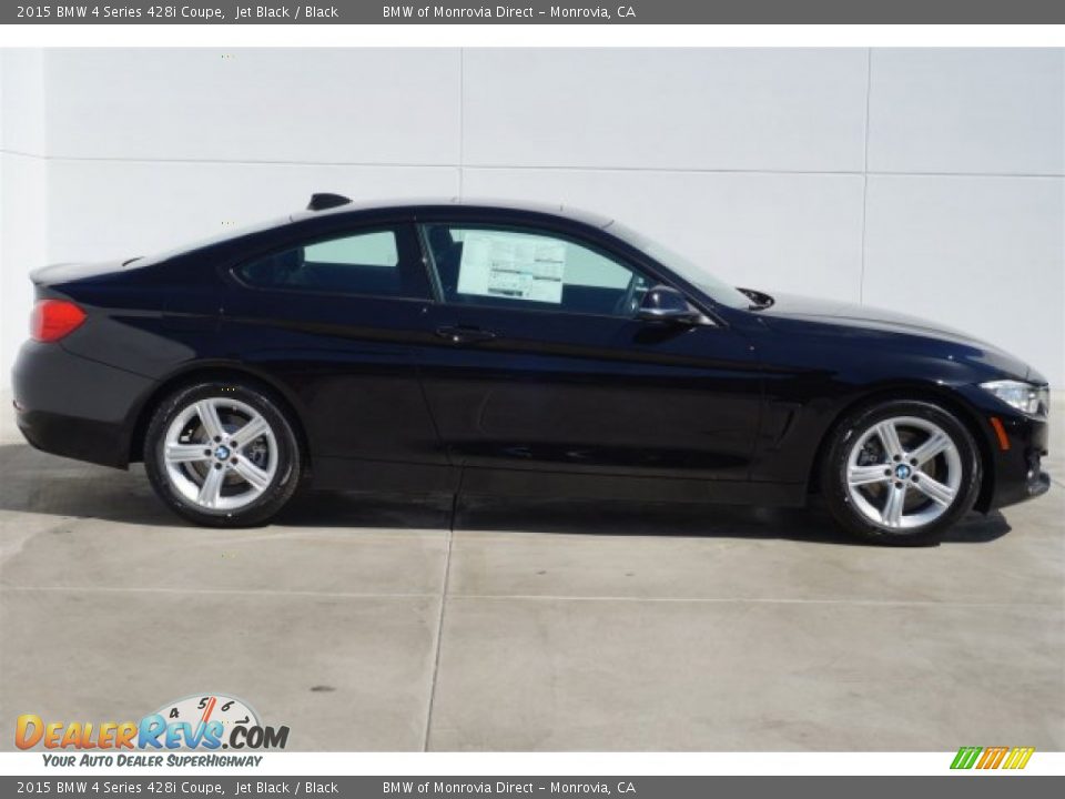 2015 BMW 4 Series 428i Coupe Jet Black / Black Photo #2
