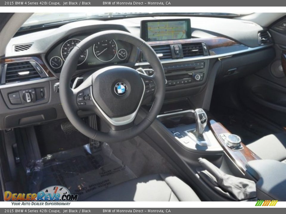 2015 BMW 4 Series 428i Coupe Jet Black / Black Photo #6